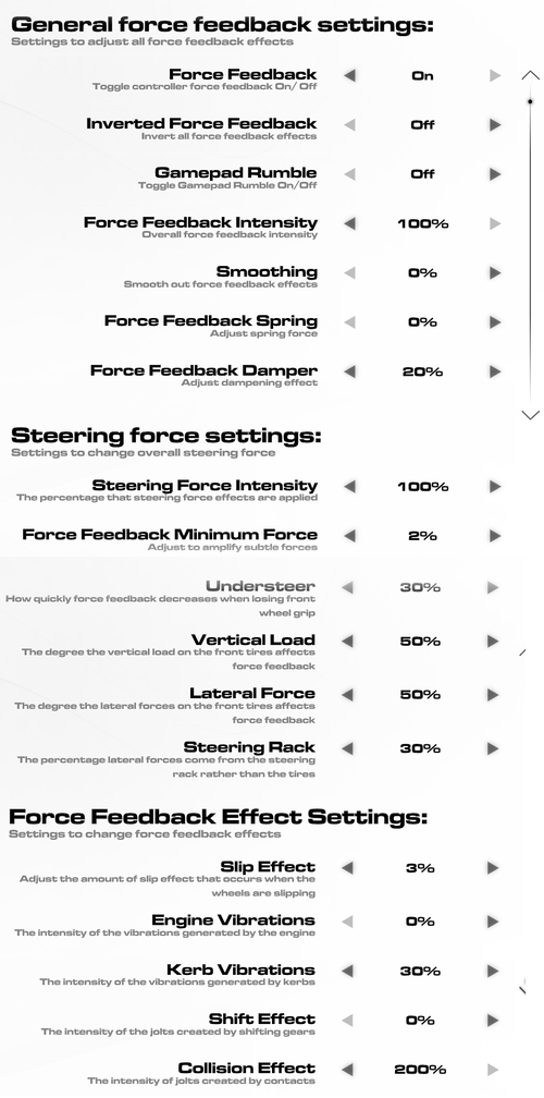 Yes there are a lot of settings